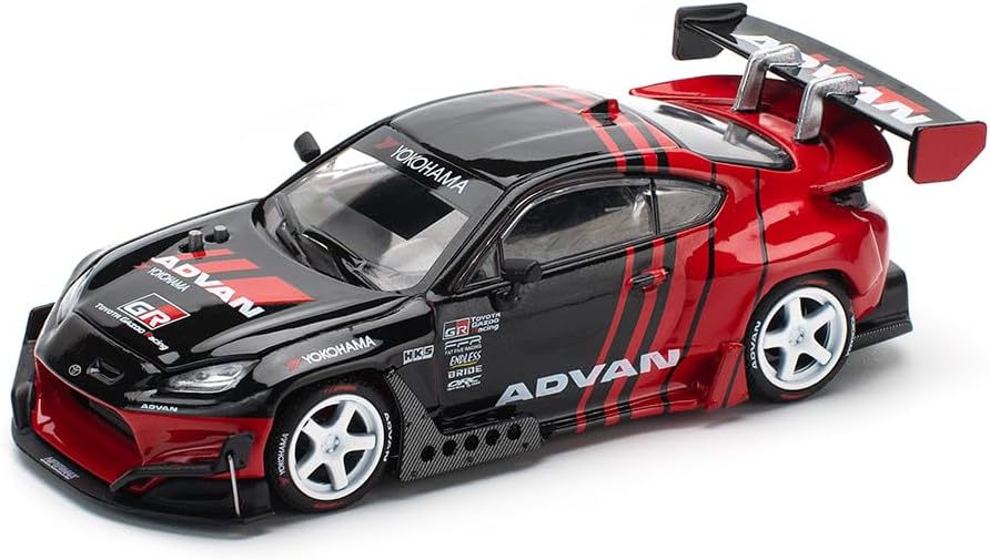 1:64 Diecast Model Car Compatible with Toyota GR86 Pandem Advan Livery Limited Edition by Pop Race PR640228