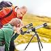 Telescope for Kids 8-12 - Beginner Astronomy Spyglass Telescopic Wish Compass,20x 30x 40x Magnification, Portable for Travel, Gift&Toy for Girls Boys Christmas （Double）