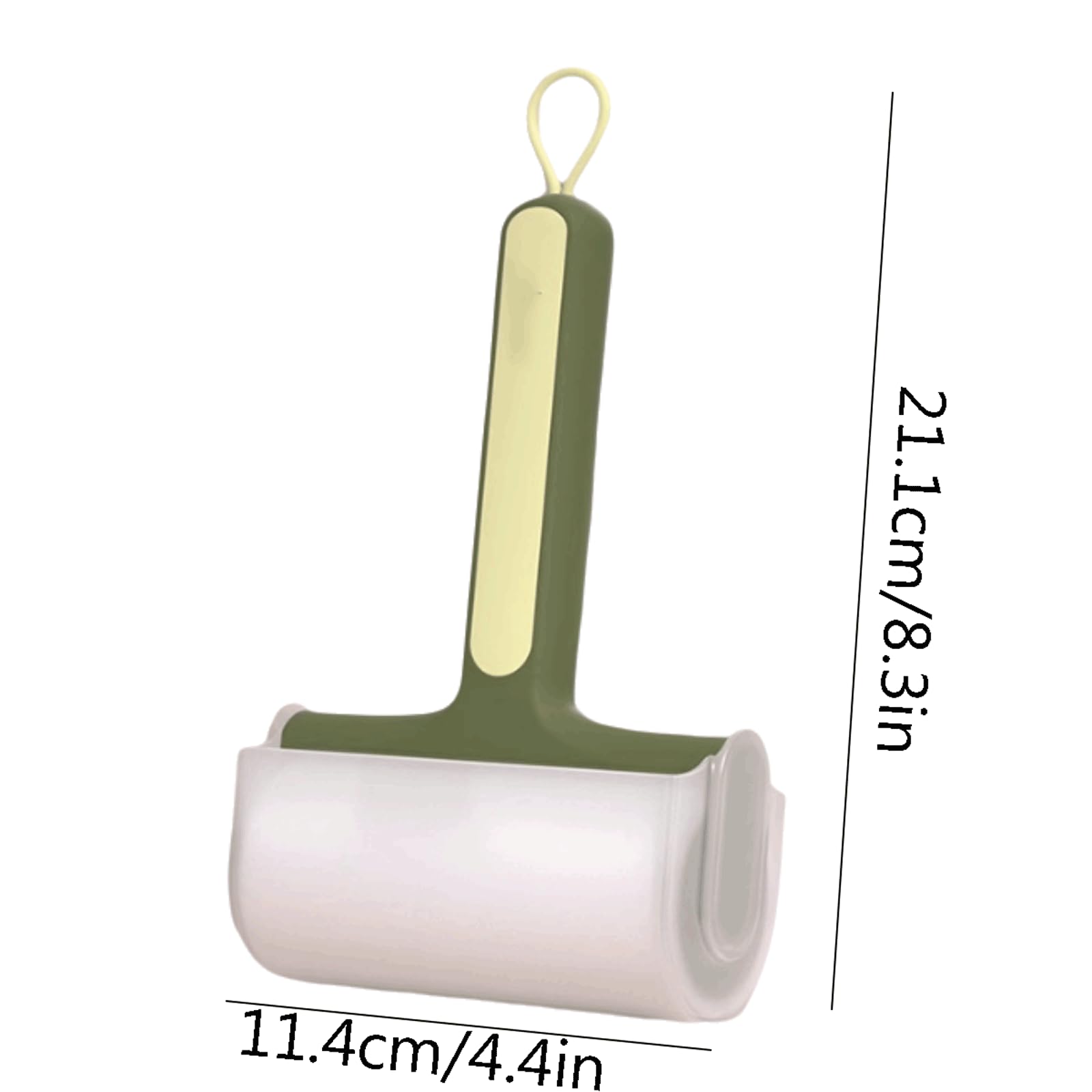 Starke Haftung Kunststoff-Fusselroller mit Abdeckung, manueller Roller-Fusselentferner, 60 Blatt pro klebriger Kleiderrolle für Kleidung, Möbel tragbar