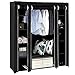 Alightup Armoire Chambre Armoire de Rangement Dressing Chambre Penderie Tissu Garde Robe Portable pour Chambre D'adulte Noir 5 Couches 12 Cubes