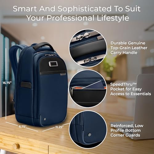 Image of Briggs & Riley @work Slim with Organizational Pockets, Navy