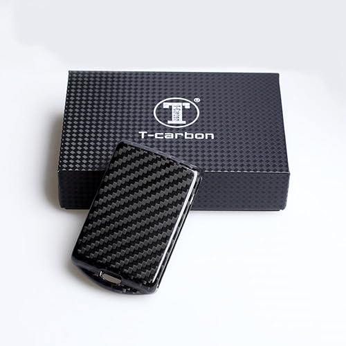 Miniatura 5 de Shell remoto rojo negro de la cubierta dominante de la fibra de carbono para 2016+Volvo XC90 WEWA