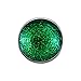 Produktbild Quiges Damen Click Button 18mm Chunk Versilbert Glitzern Grün für Druckknopf Zubehör