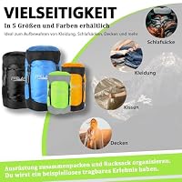 Frelaxy Kompressionssack, 60% mehr Stauraum! 11L/18L/30L/43L/49L Wasserfest & Ultraleichter Aufbewahrungstasche für Schlafsack - Platzsparende Ausrüstung für Camping, Wandern, Reisen – Ansicht 6