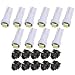 cciyu 10 Pack 2-2835-SMD T5 Instrument Cluster Indicator Led Bulbs White Light w/Twist Lock Replacement fit for 1997-2012 Honda CR-V