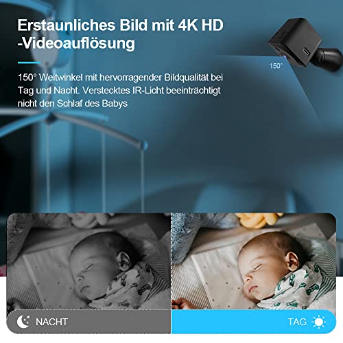 WIWACAM MW1-Pro Mini-camera, 4K HD, wifi, 2600 mAh