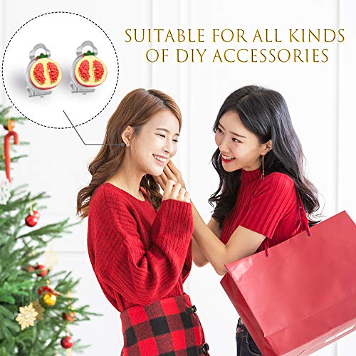 60 Pieces Round Flat Back Tray Earring Clips, Non-Pierced Earring Setting Components,Clip-On Earring Findings In 3 Colors With 60 Pieces Earring Pads For Diy Earring Jewelry Making #TOP6