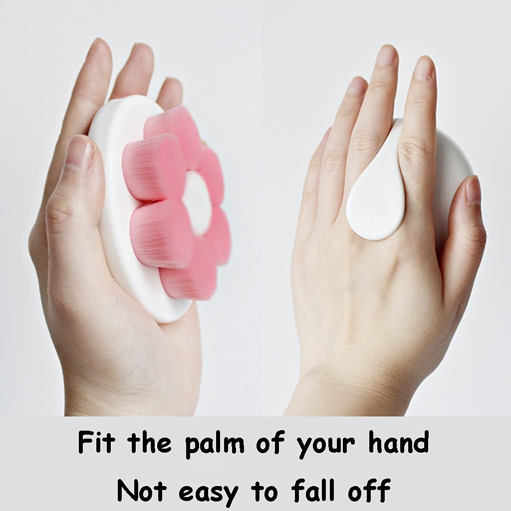 Cepillo para la Espalda Cepillo para el Cuerpo de Doble propósito Desmontable con Mango Largo, Cepillo para baño con Mango Antideslizante ergonómico ABS, cerdas Suaves de Fibra sintética (C