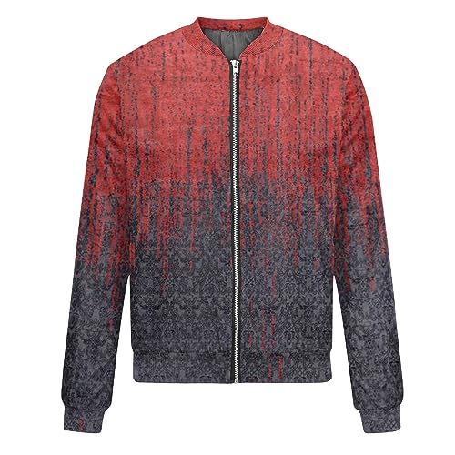 Women's Floral Print Bomber Jacket Cropped Jacket Long Sleeve Zipper Up Party Club Jacket Windbreaker Outerwear3