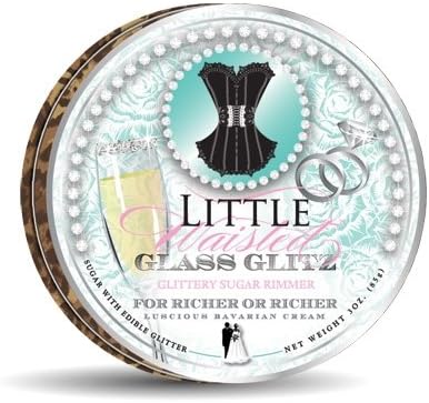 For Richer or Richer Glass Glitz Edible Glitter Cocktail Rimmer