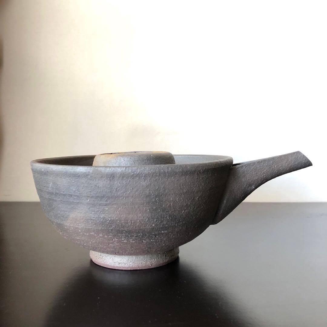 長谷園 伊賀焼 片口冷酒器 盃 炭焼3点セット