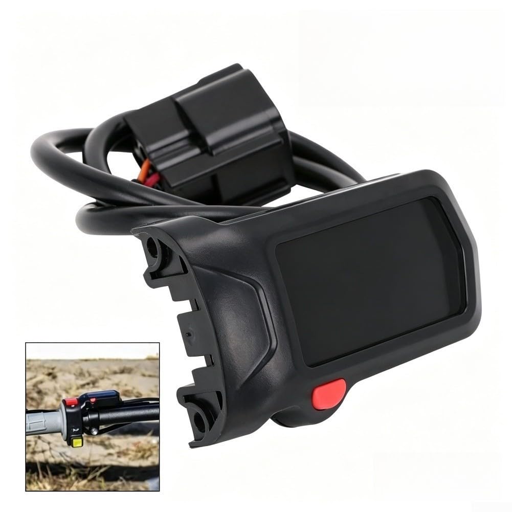 Asamblea de velocímetro de plástico ABS 8cm diseño negro