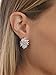 Mariell Cubic Zirconia Bridal Earrings, Silver Platinum Plating, CZ Crystal Wedding Earrings for Brides, Bridesmaids, Prom, Homecoming and Mother of the Bride