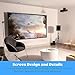 135inch Fixed Aluminum Frame Projector Screen, 16:9 HD 3D Ready Wall Mount Projection Screen for Indoor Movie Video Home Theater Cinema Office