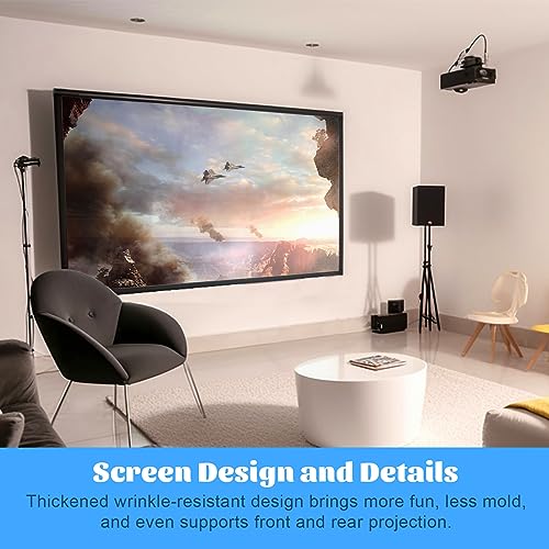 Pantalla de proyección fija 130" para cine en casa miniatura 3