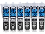 Bond It Clear GP200 Silicone Sealant Pack of 6 (275ml Each) – High Modulus Waterproof Mould Resistant Clear Silicone for Kitchen, Bathroom, Shower, and Exterior Sealing Applications