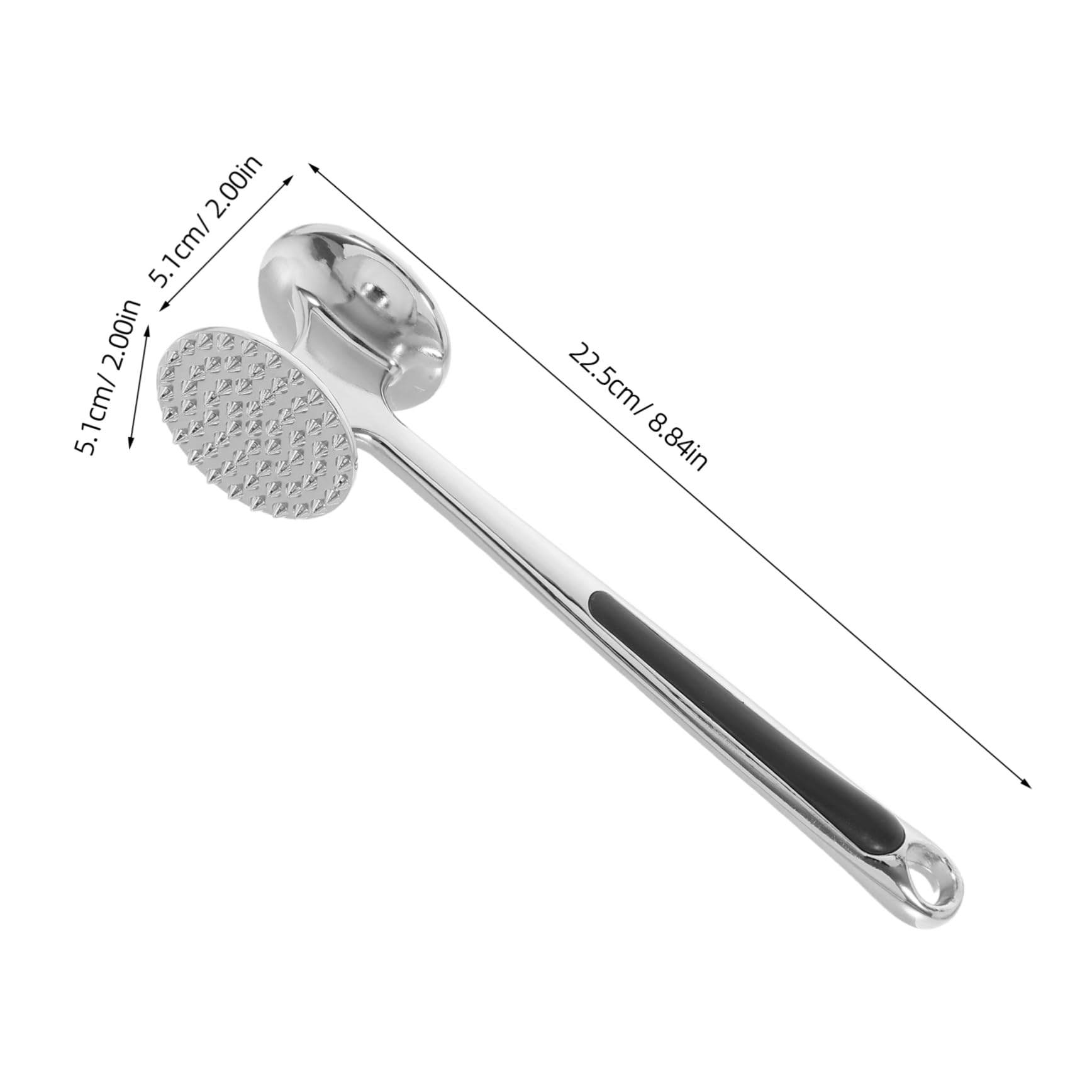 STOBAZA Meat Tenderizer Hammer Dual Sided Zinc Alloy Kitchen Tool for Tenderizing Steak Chicken and Tough Cuts Efficient Mallet for Home Cook and Chef Use
