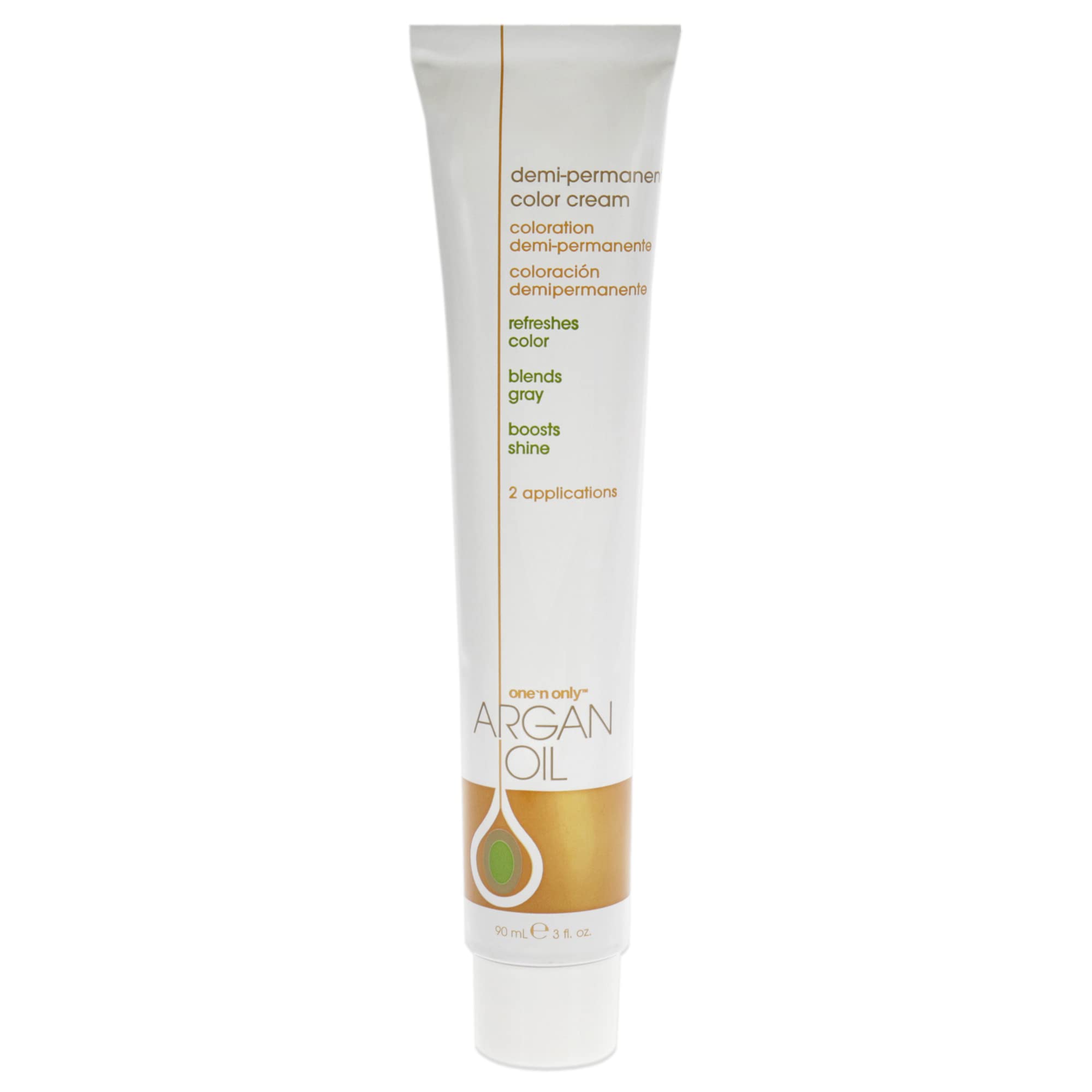 One N' Only Demi Permanent Hair Color - Permanent Hair Dye Made with Argan Oil - Delivers Rich, Accurate Tones with Gray Coverage - Improves Moisture & Elasticity - 1N Very Black (3 oz)