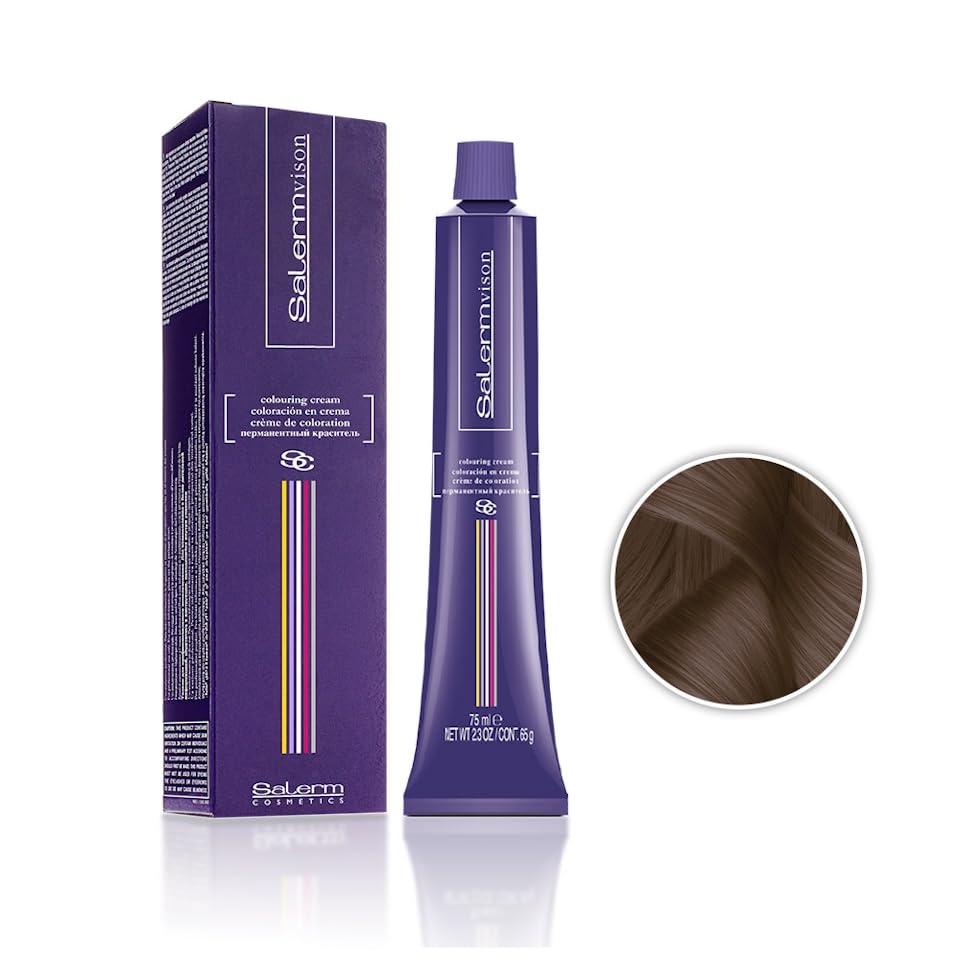SALERM VISION COLOR PERMANENTE 7,70 RUBIO MEDIO MARRÓN NATURAL 65 g miniatura 2