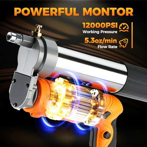 ISINGROWTH Cordless Electric Grease Gun 12000 PSI 2-in-1 Dual Grip Kit by ISINGROWTH - Image 5