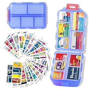 Pill Organizer with Medicine Labels...
