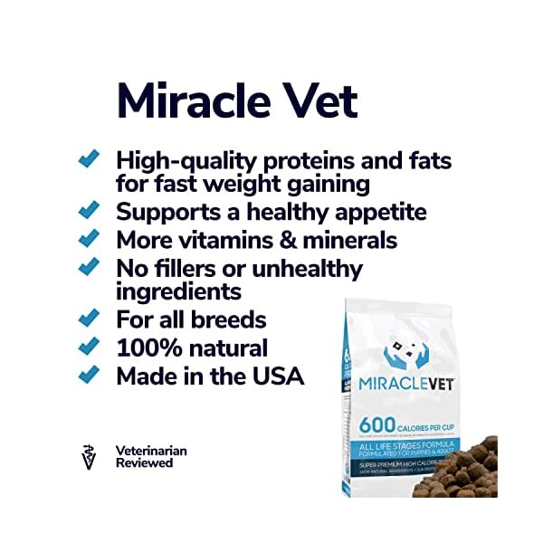 Miracle Vet High Calorie Dog Food for Weight Gain and Growth 600