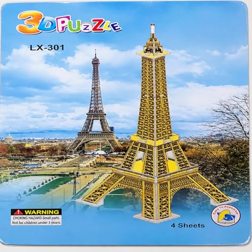 Image of Eiffel Tower 3D Puzzle Model, Paris Landmark Architecture, DIY Assembly Kit | LX-301