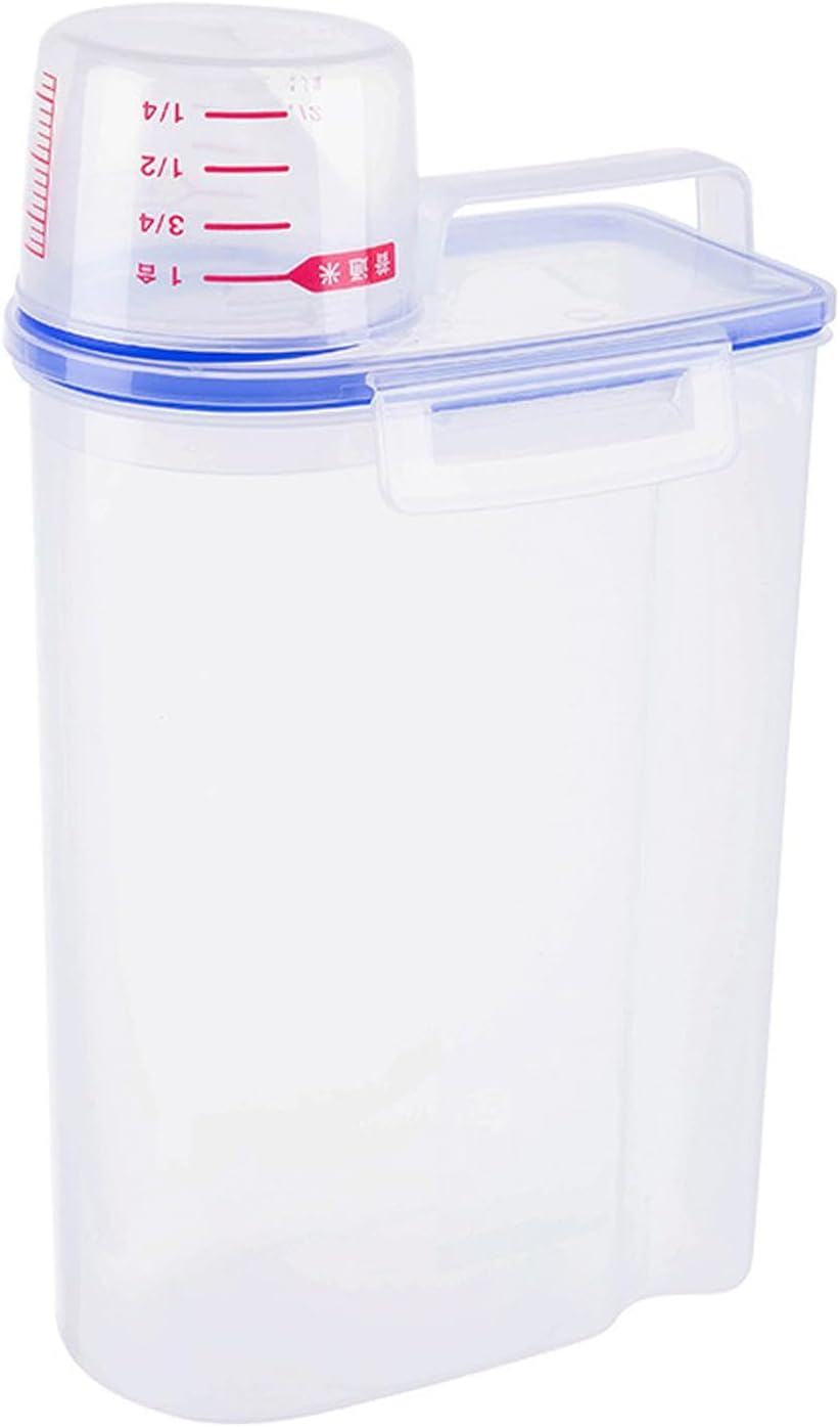 Laundry Powder Storage Container Organizer, 2L Portable Multipurpose Laundry Soap Dispenser for Home, Bathroom, Dorm