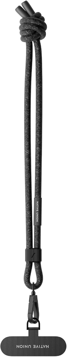 Native Union Sling – Adjustable & Detachable Phone Strap – Compatible with iPhone 16, 15, 14, 13 and most Smartphones – Made with 100% Durable & Recycled Materials (Black)