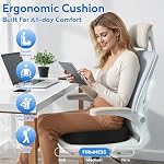 Seat Cushion Memory Foam Chair Pad for Office & Car, Black - Image 6