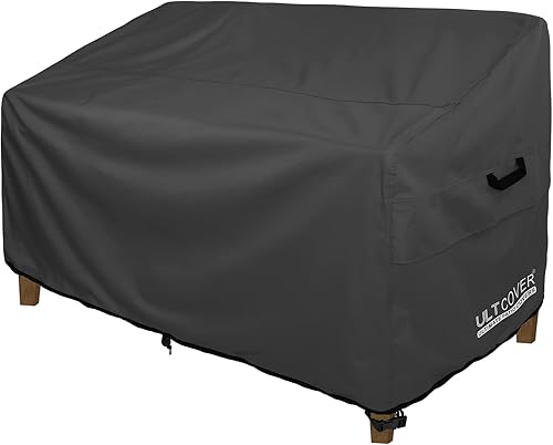 ULTCOVER Funda impermeable para sofá de 3 plazas, 74 pulgadas de ancho x 35 pulgadas de profundidad x 35 pulgadas de alto, color negro
