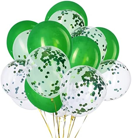 Ainmto 50pcs Blue Metallic Confetti Balloons 12 inch Helium Chrome Balloons for Party Decoration