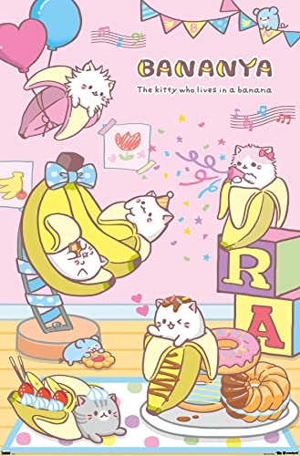 Trends International Bananya - Party Wall Poster, 22.375" x 34", Premium Unframed Version