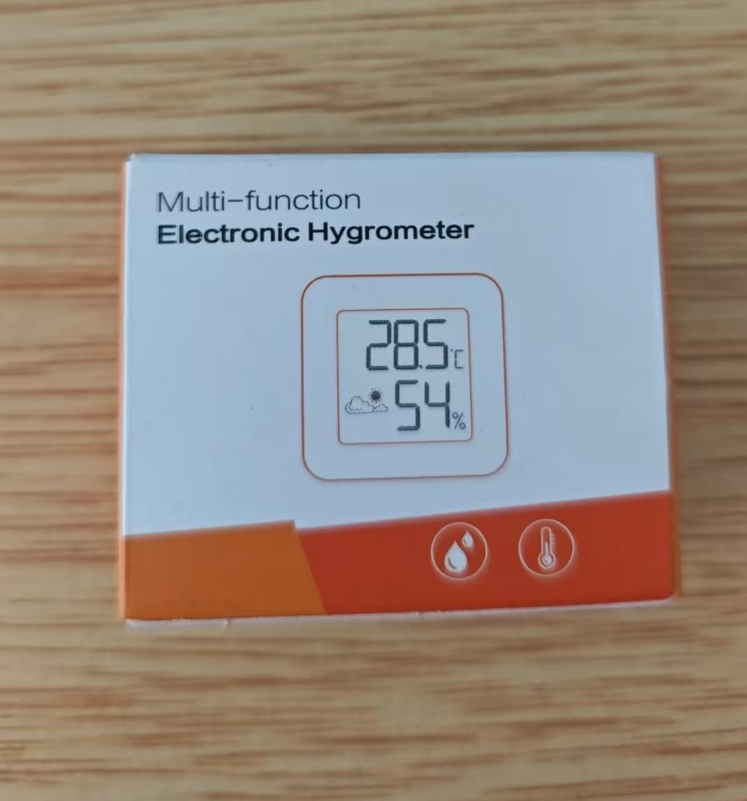 Mini Igrometro Termometro per interni, monitor della temperatura ambiente e misuratore di umidità Misuratore di temperatura e umidità, termometro d'atmosfera (bianco-1 pezzo)