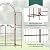 Outsunny 7' Metal Garden Arbor, Garden Arch with Gate, Fleur De Lis Motif, Latching Doors, Planter Shelves for Climbing Vines, Ceremony, Weddings, Party, Garden, Backyard, Lawn, Brown
