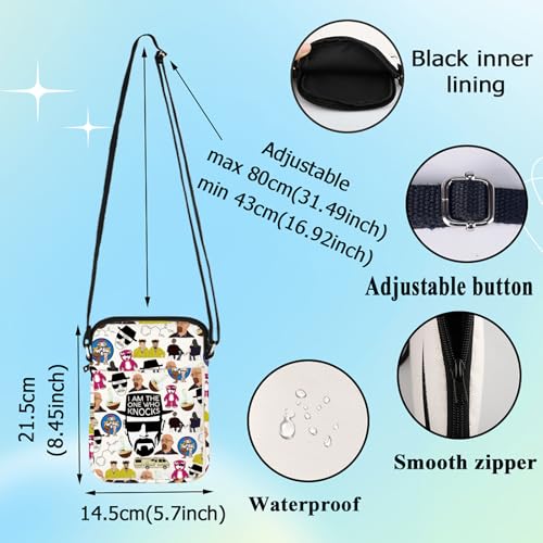 G2TUP Walter White Crossbody Bag Jesse Pinkman & Skyler Fans Gift I Am The One Who Knocks Shoulder Bag Holly & Walter Merch2