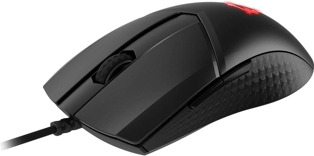 MSI Clutch GM41 Lightweight Wireless Gaming Mouse & Charging Dock, 20,000 DPI, 60M Omron Switches, Fast-Charging 80Hr Battery, RGB Mystic Light, 6 Programmable Buttons, PC/Mac