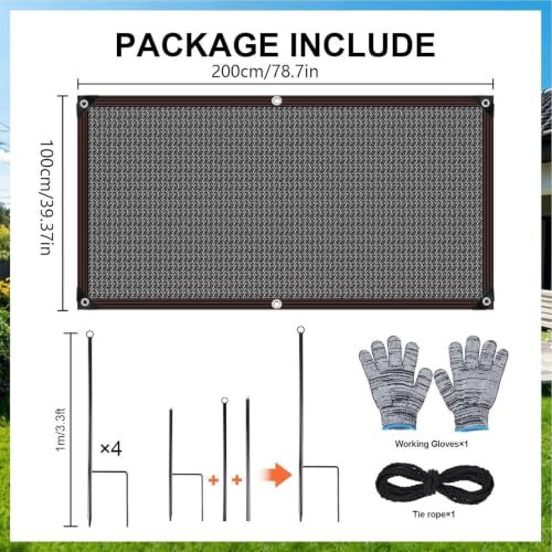 Tela de sombra de jardín con alta protección UV y tejido transpirable para parterre 7