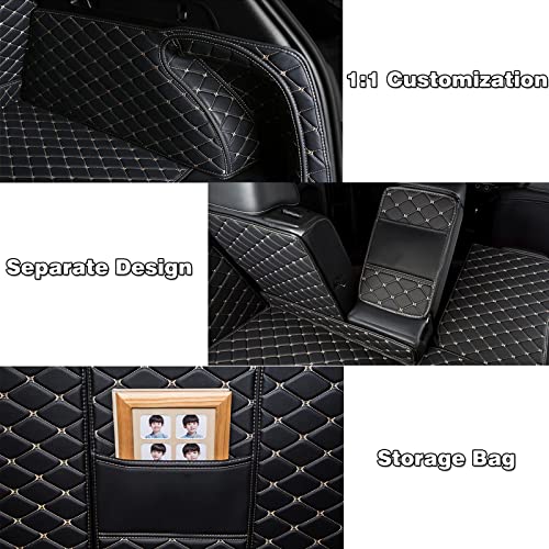 Custom Trunk Mat To You Car Model,Customized Cargo Mat With Logo/Text,Waterproof Leather Trunk Liner,All-Round Trunk Protection Mat (Coffee, All-Round Coverage) #TOP4