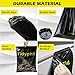 50 PCS Disposable Car Trash Bags Hanging, Leak-proof, Odor Seal. 2 Gallon Car Garbage Bags, Big Capacity. Independent of Car Trash Can, Easy Stick-On Car trash Bin for Car, SUV, Truck, Stroller. Black