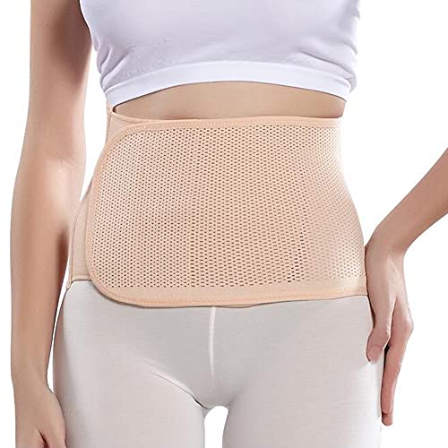 Bamboopack-Breathable-Adjustable-Elastic-Abdominal-Binder-Postnatal-Belly-Waist-Slim-Slimming-Shaper-Back-Brace-Support-Girdle-Belt-Waist-Trimmer-Waist-Compression-Slimer-Wrap-for-WomenBeige-L
