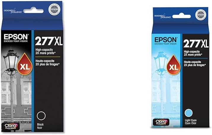 EPSON 277 Claria Photo HD Ink High Capacity Photo Black Cartridge (T277XL120-S) Works with Expression Photo XP-850, XP-860, XP-950, XP-960, XP-970
