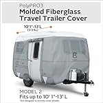 Classic Accessories Over Drive PolyPRO 3 Molded Fiberglass Travel Trailer Cover, Fits 11' - 13' Trailers, Camper RV… - Image 2