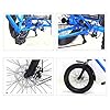 24 inch Adult Tricycle,7 Speed Cruiser Trike, All Terrain Fat Tire 3 Wheel Bikes with Large Basket for Seniors, Women, Men, Adult Trikes for Shopping Picnic Outdoor Sports (Size : Black) #2