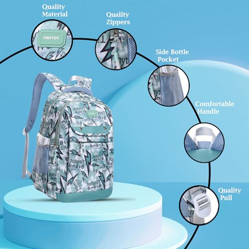 Image of Tinytot 30 Litre Waterproof School Backpack Bags for Women - Large 19 Inch Laptop Bag for Boys &Girls 12+ Years, College Bag for Girls and Boys, Men, Women - Ideal for Office, Travel, School, College