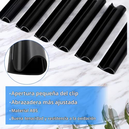 Miniatura 3 de Qizhiqiamy Pinzas Para Cubierta De Piscina, 20 Pcs Pinzas Lona Piscina, Clips Para Piscinas Elevadas, Clips De Cubierta De Alberca De Invierno Para Fijación De Cubiertas De Piscinas Y Barandillas
