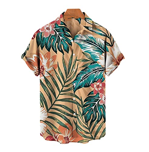 T-shirt homme manches courtes motif cocotier Zm-2283 S décontracté