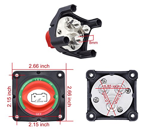 Cllena Dual Battery Selector Switches For Car Marine Boat Rv Truck Atv Camper #TOP2