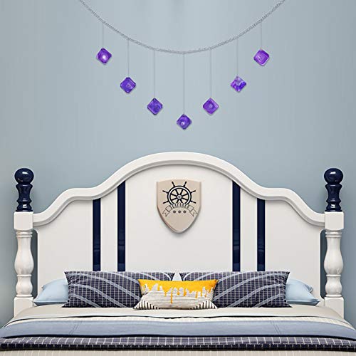 mookaitedecor 1M Agate Crystal Art Healing Crystal Wall Hanging Ornament for Living Room Bedroom Party Home Living Room Decor Square Purple Wall Art Decor Good Luck Home Decor New Home Gift - Image 3