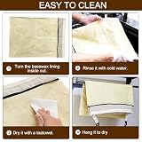 FLYAMAPIRIT Beeswax Bread Bag for Sourdough, Large Reusable Bread Bag with Beeswax and Linen for Longer Freshness, Sustainable and Washable Bags for Sourdough Bread (Pack of 2) - 5